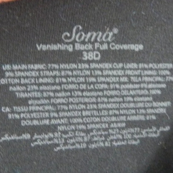 Soma Vanishing Back Full Coverage Bra - Picture 2 of 3